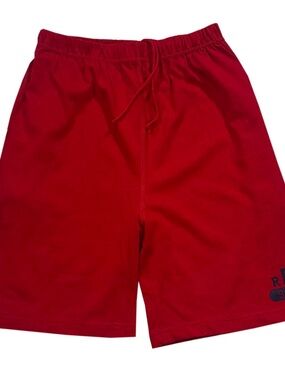 Kids Vintage Polo Ralph Lauren RL-91 Red Cotton Shorts (Size Youth L